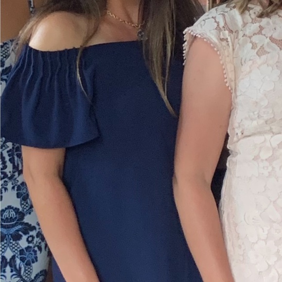 Trina Turk Exceptional Indigo Off-Shoulder Dress Size M - Worn Once! - Picture 12 of 12